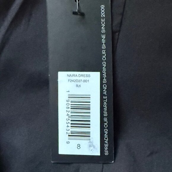 Sachin & Babi Naira Women's Midi Black Dress Off Shoulder Sequence Collar 8 NWT - Picture 13 of 15